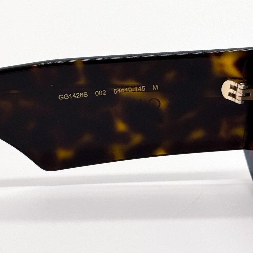 NEW GUCCI SUNGLASSES GG1426S 002 HAVANA WOMEN EYEWEAR GUCCI - Picture 10 of 11